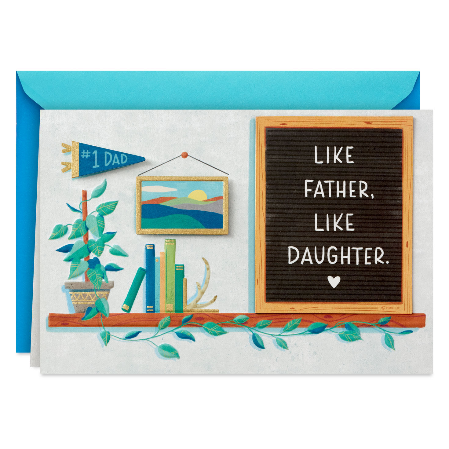 Like Father, Like Daughter Father's Day Card With Magnet