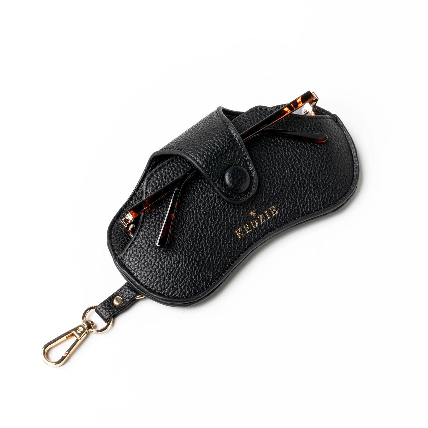 Kedzie Black Clip-On Eyeglasses Case