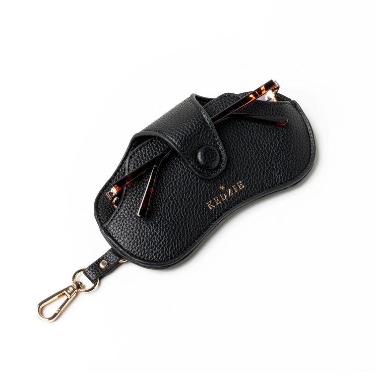 Kedzie Black Clip-On Eyeglasses Case