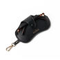 Black Faux Leather Eyeglass Case With Clip  image number 1