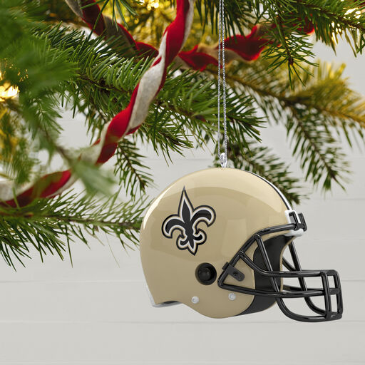 NFL New Orleans Saints Helmet Ornament With Sound, 