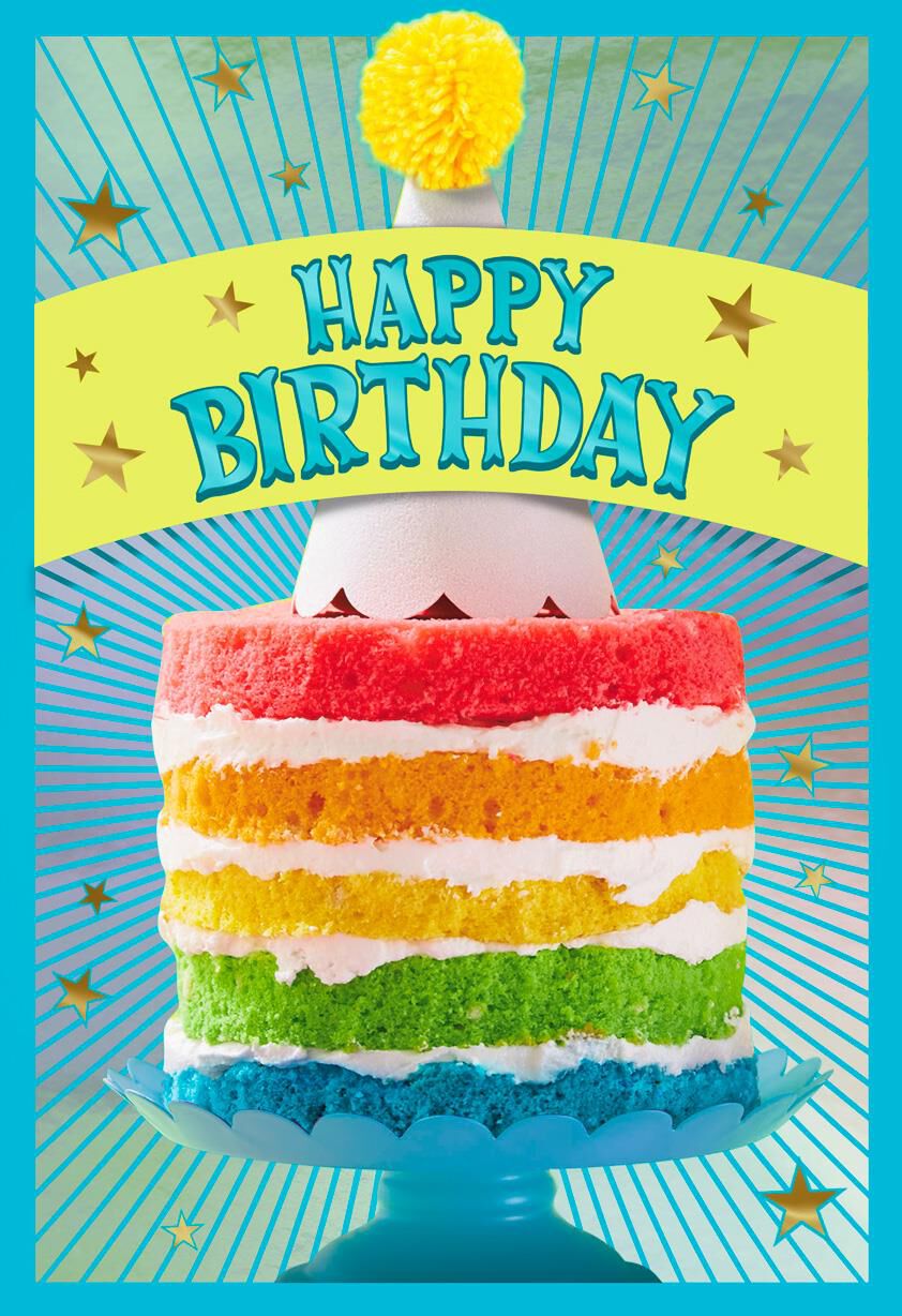Happy on Top Birthday Card