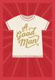 Good Man T-shirt Birthday Card, , large image number 1