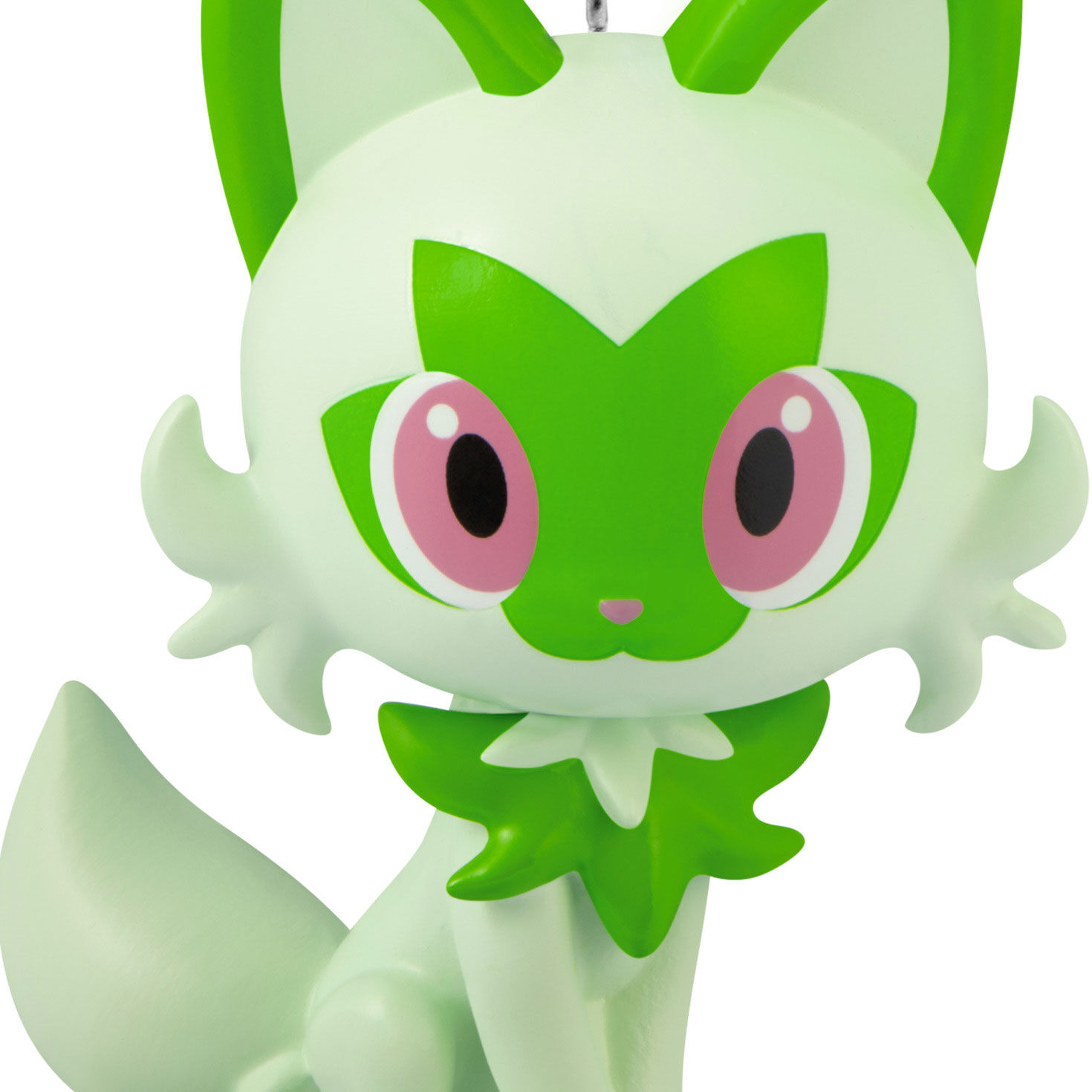 Green White Pok&eacute;mon Cat Christmas Ornament closeup view image number 5