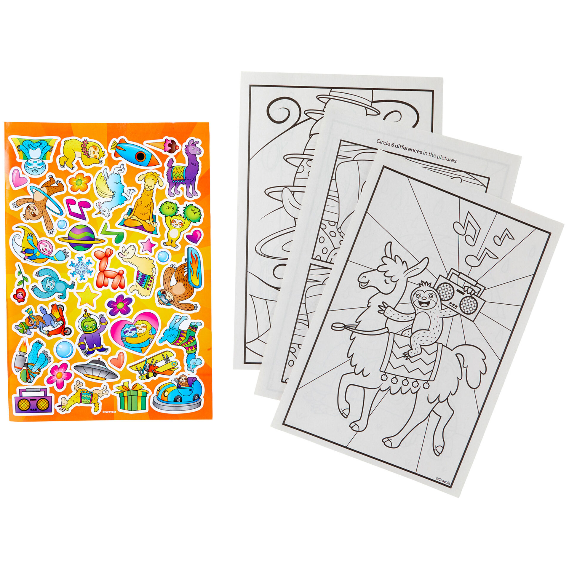 Crayola Sloths Love Llamas Coloring Book Arts Crafts Hallmark