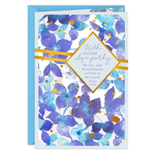 Strength, Comfort and Healing Religious Sympathy Card, 