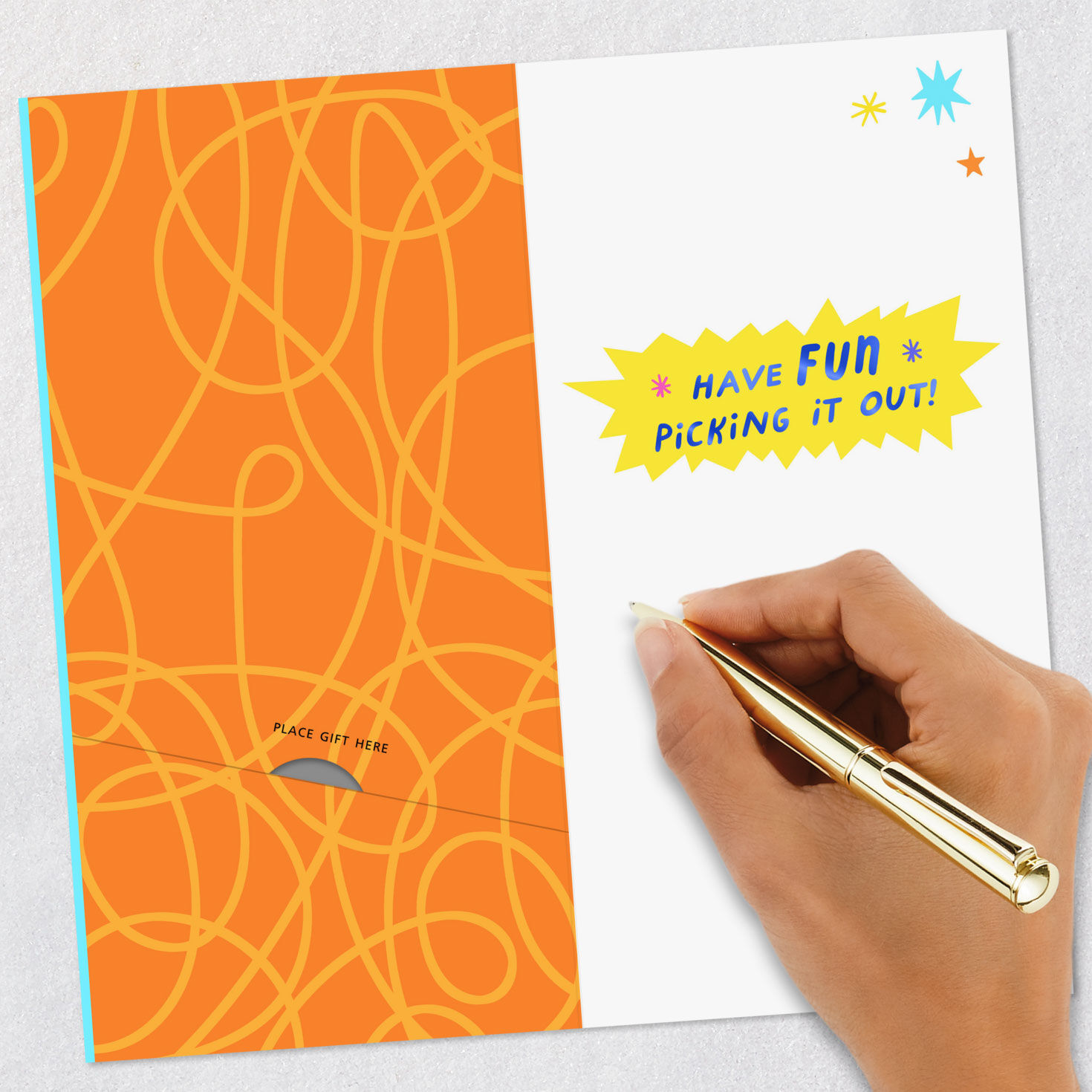 Something Special Money Holder Birthday Card for Kids signing card image number 7