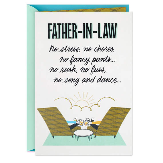 A Day All for You Father's Day Card for Father-in-Law