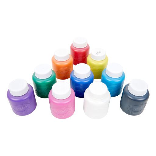 Crayola Classic Colors Washable Paints, 10-Count, 