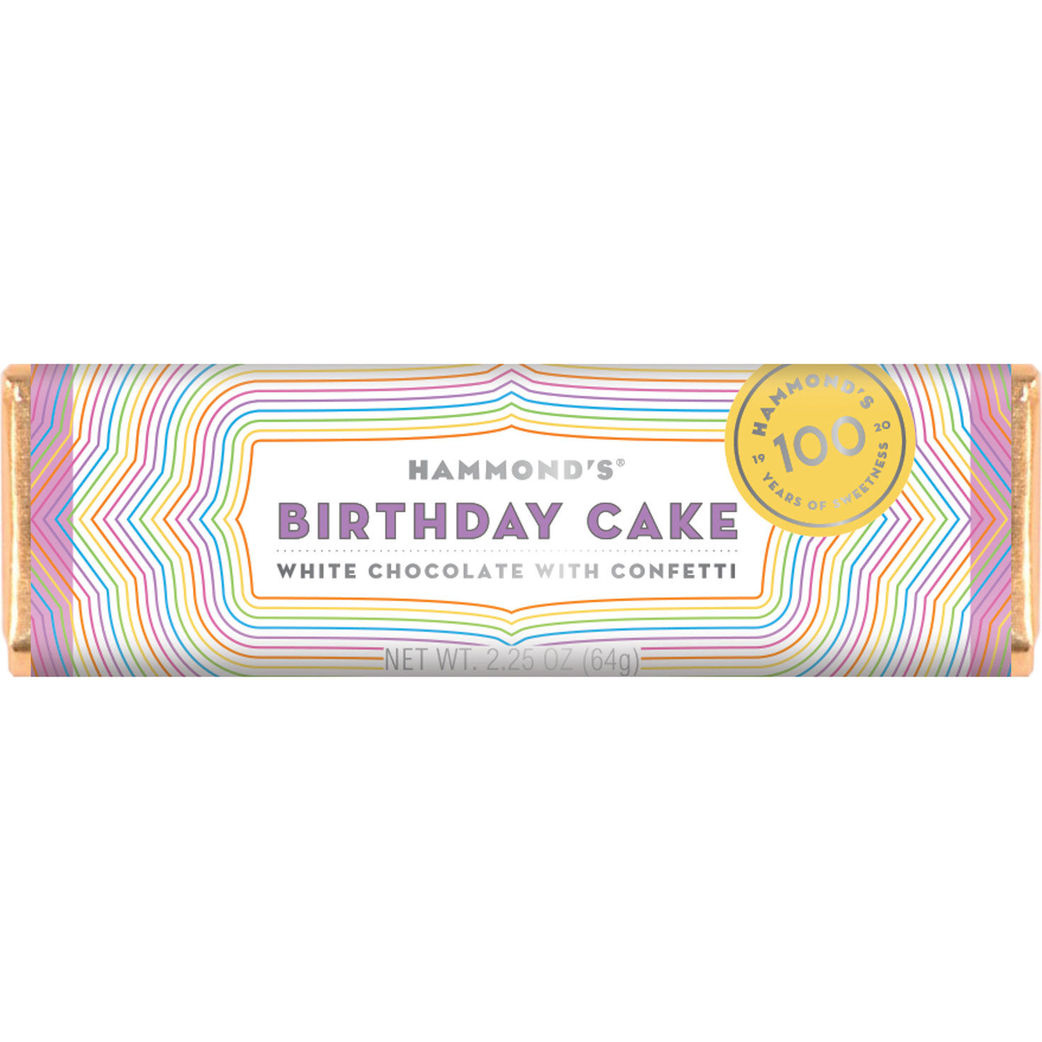 Hammond's Birthday Cake Candy Bar, 2.25 oz. Candy & Chocolate Hallmark