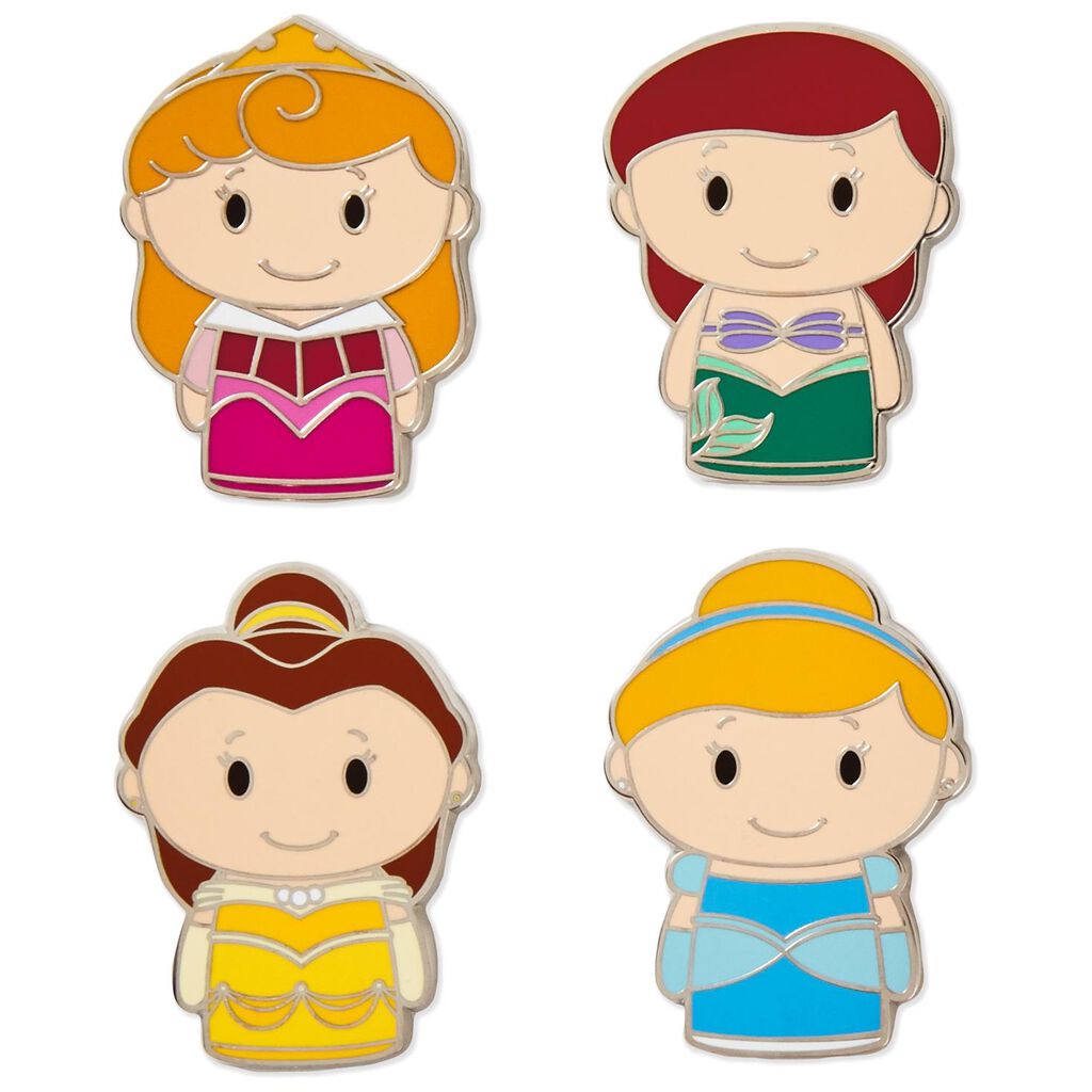 itty bittys® Disney Princess Collectible Enamel Pins, Set of 4 Collectible Toys Hallmark