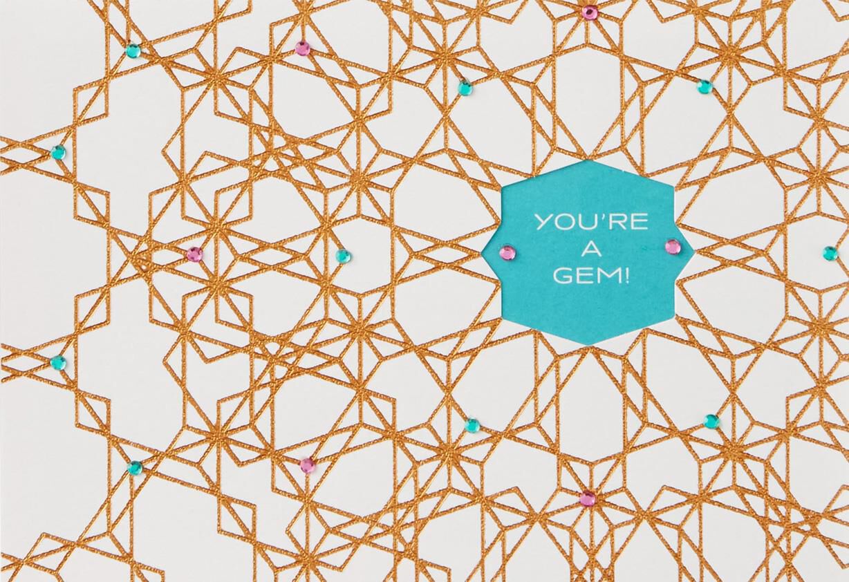 You're a Gem Thank You Card
