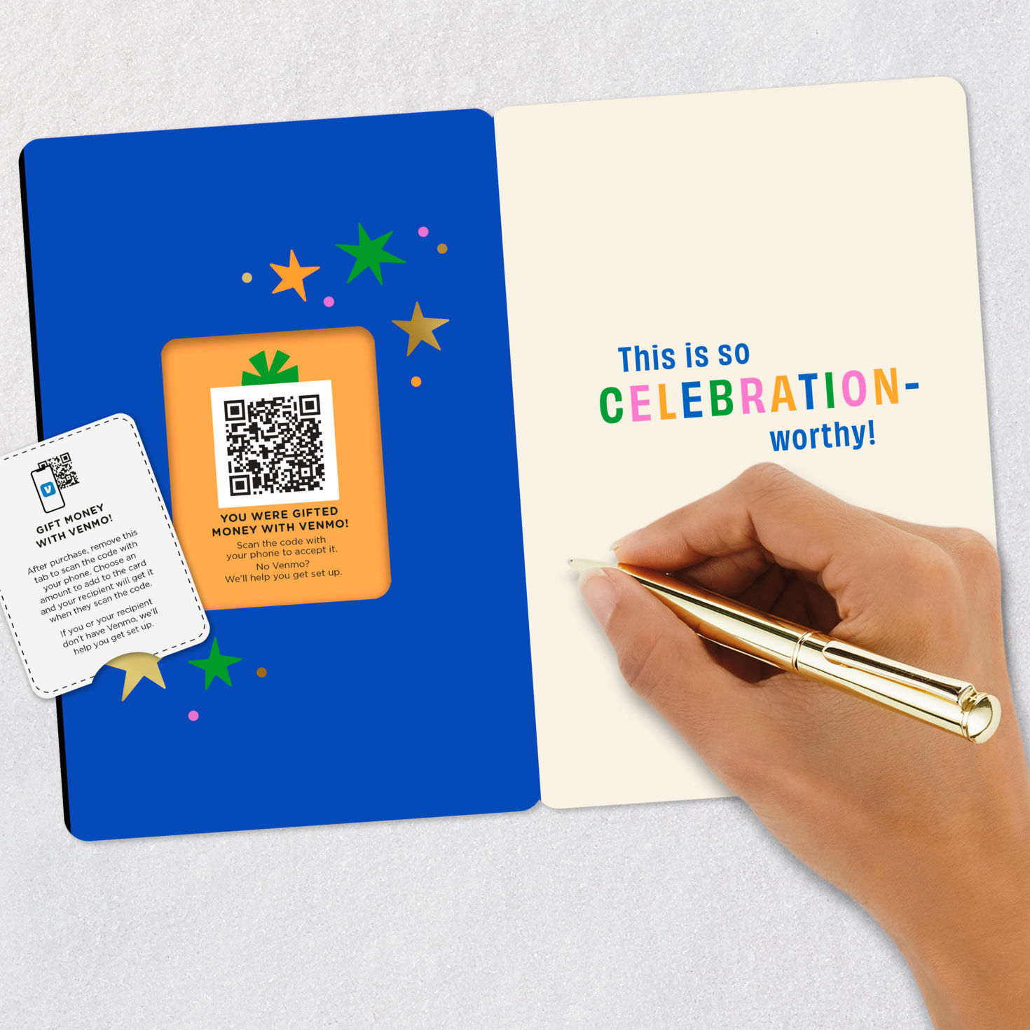 Colorful Congrats Venmo Congratulations Card, , large image number 8