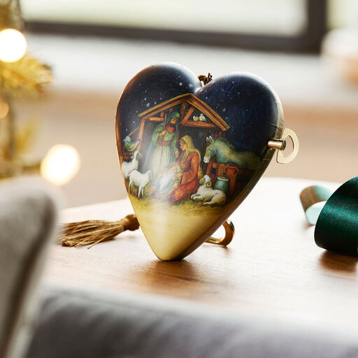 Demdaco O Holy Night Musical Art Heart With Stand, 