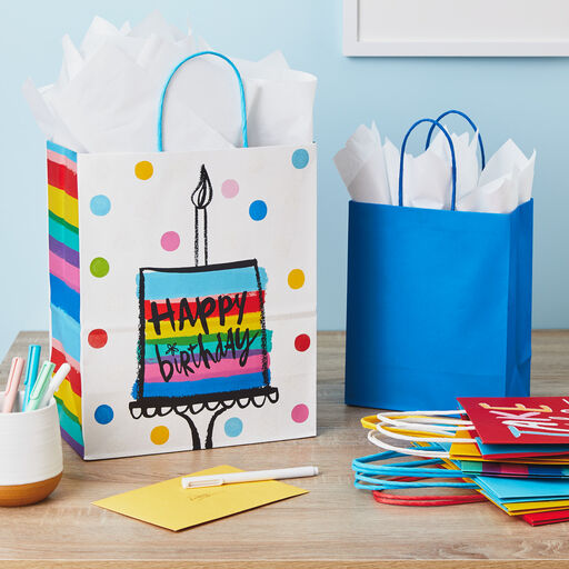 Birthday Cheer 8-Pack Assorted Gift Bags, 