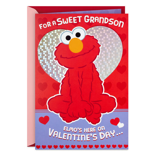 Sesame Street® Elmo Monster Hug Valentine's Day Card for Grandson, 