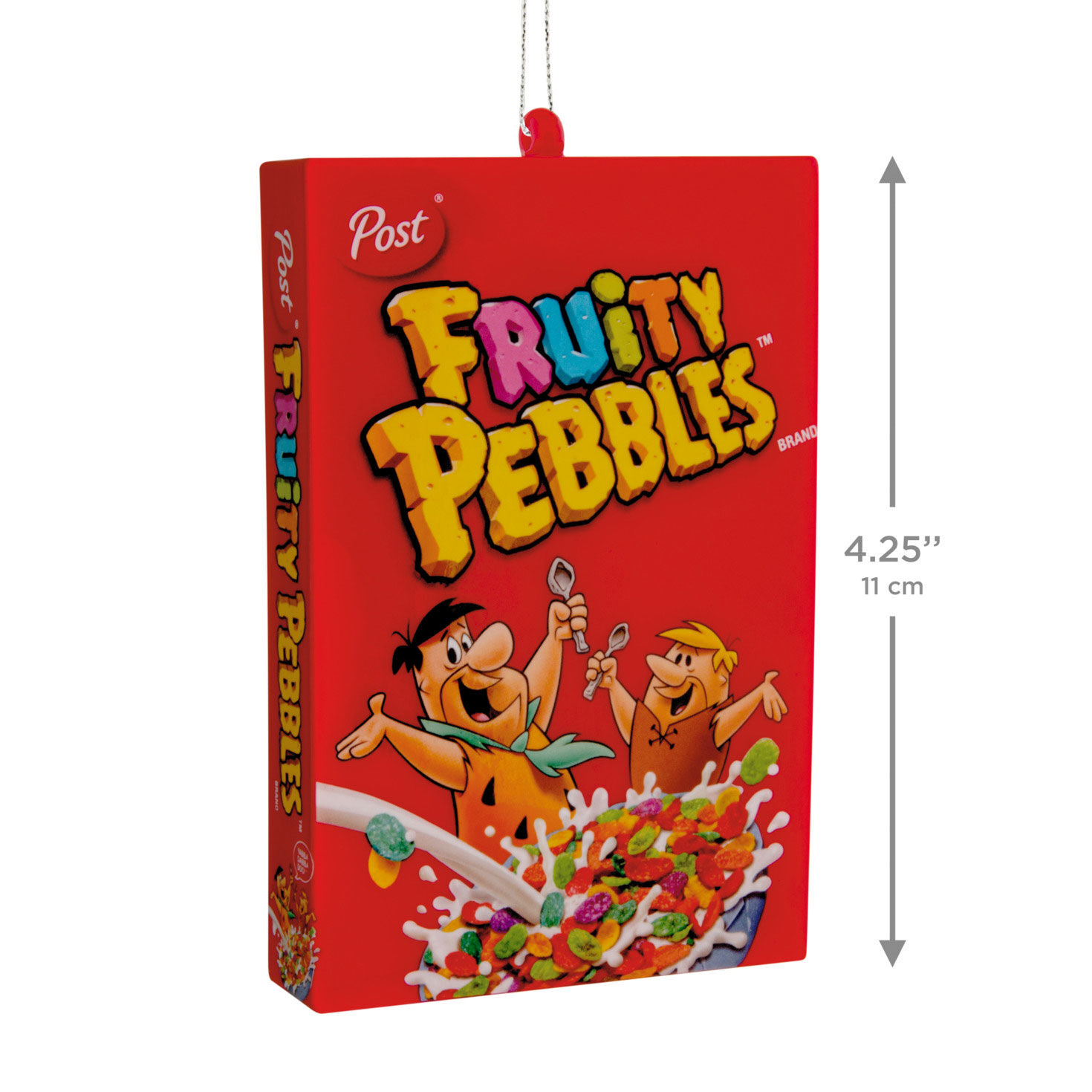 Fruity Pebbles Cereal Christmas Ornament measurement image number 3