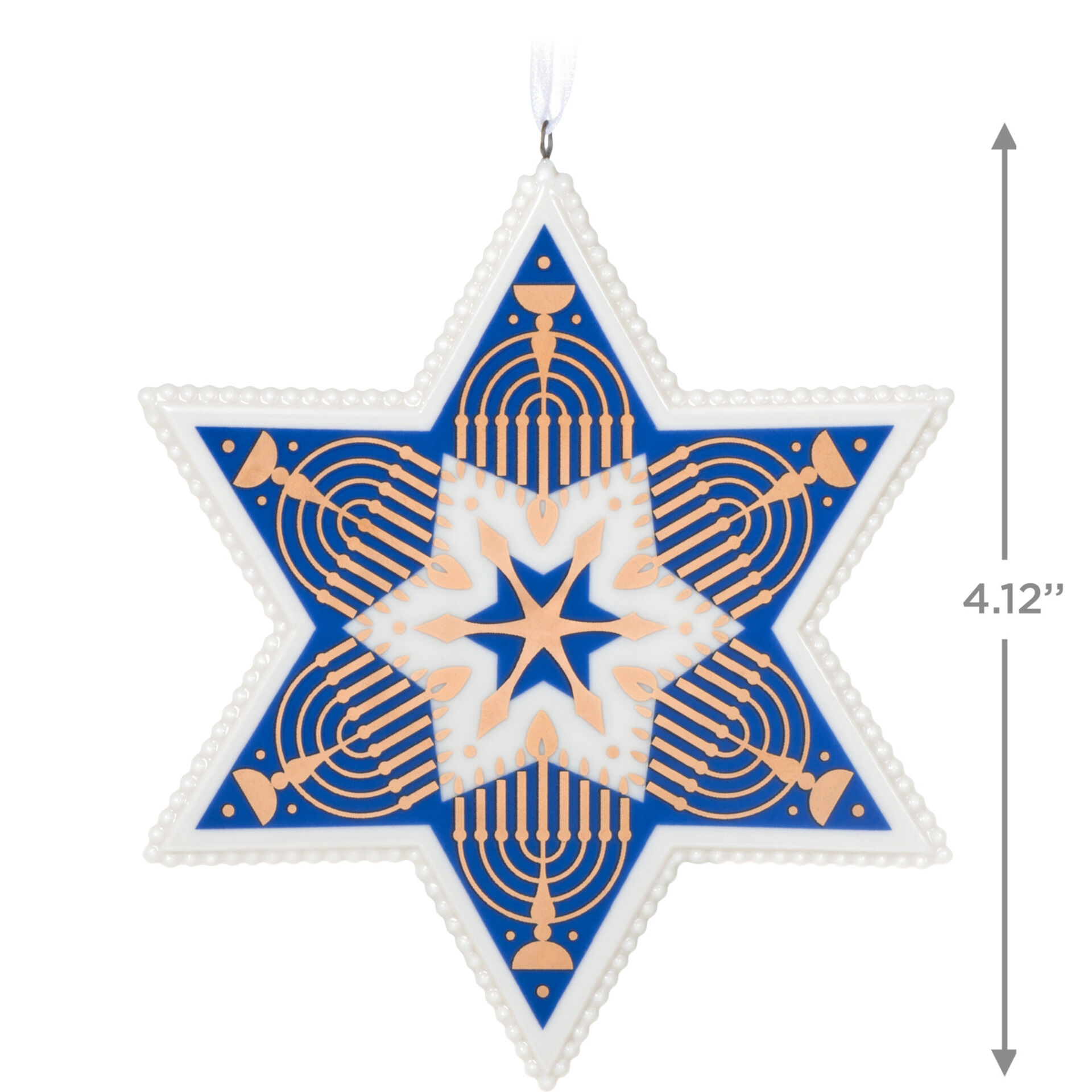 Hanukkah Blessings Star Of David Porcelain Ornament Keepsake Ornaments Hallmark