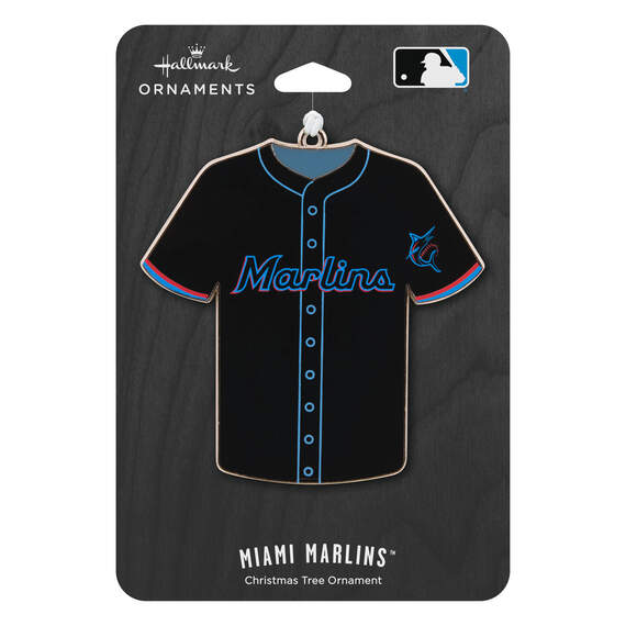 MLB Miami Marlins™ Baseball Jersey Metal Hallmark Ornament, , large image number 4