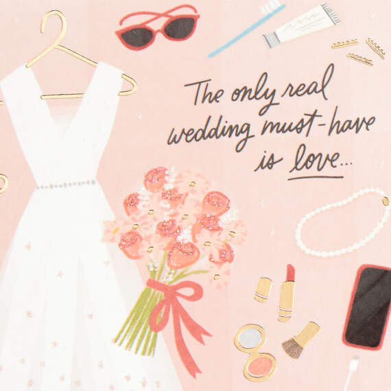 The Only Wedding Must-Have Is Love Wedding Card, , large image number 4