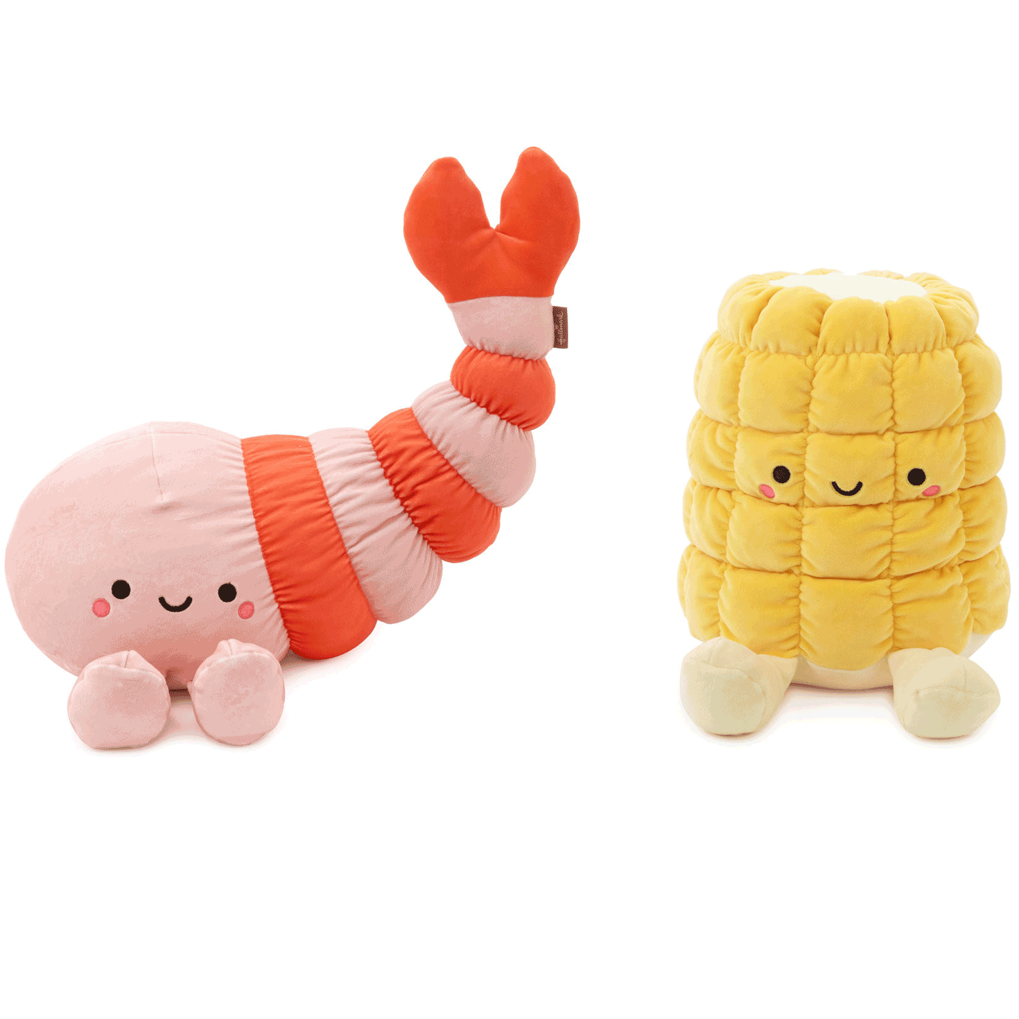 Large Better Together Jumbo Shrimp and Corn Magnetic Plush Pair, 17", , large image number 2