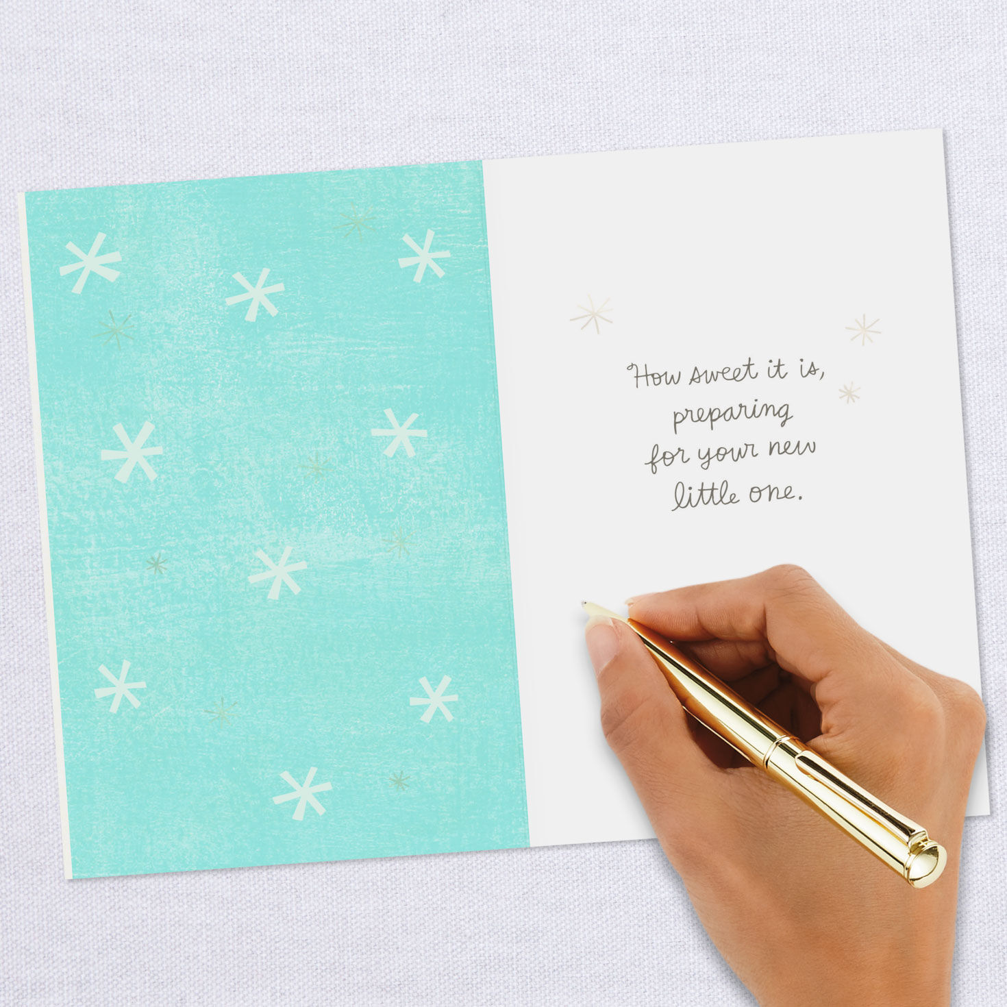 Watering Can Sprinkle of Wishes Baby Shower Card, , large image number 6