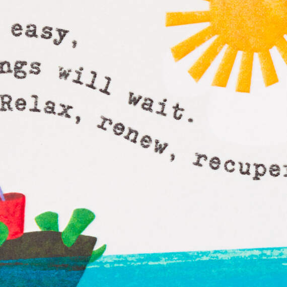 Relax, Renew, Recuperate Turtle Get Well Card, , large image number 4