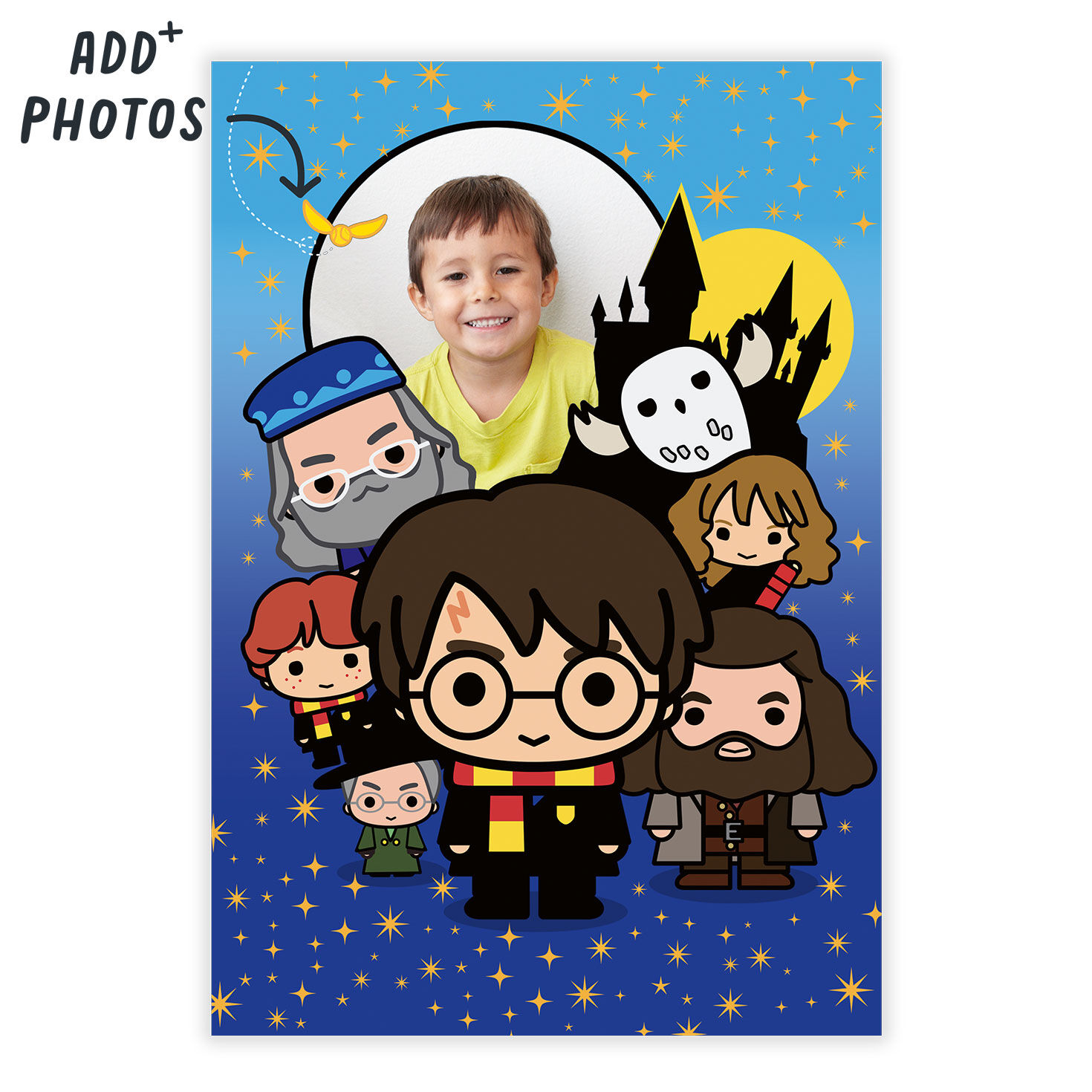 Harry Potter Characters Personalized Card Card Front indicating personalization image number 9