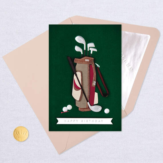 Golf Bag and Clubs Birthday Card - Greeting Cards | Hallmark