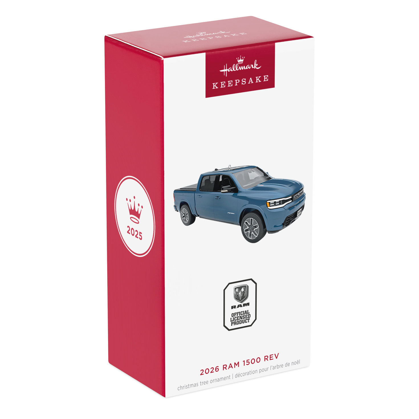 Blue Dodge Ram Truck Keepsake Ornament package front image number 7