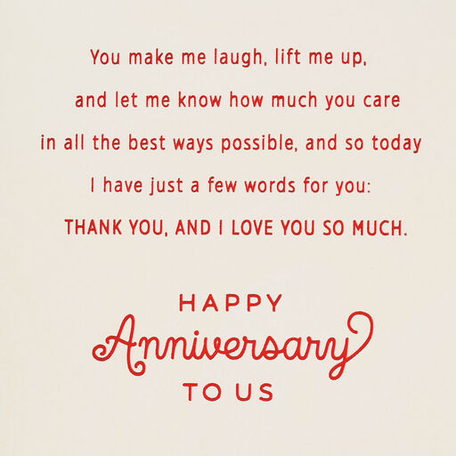 Always Able to Count on Your Love Anniversary Card for Spouse, 