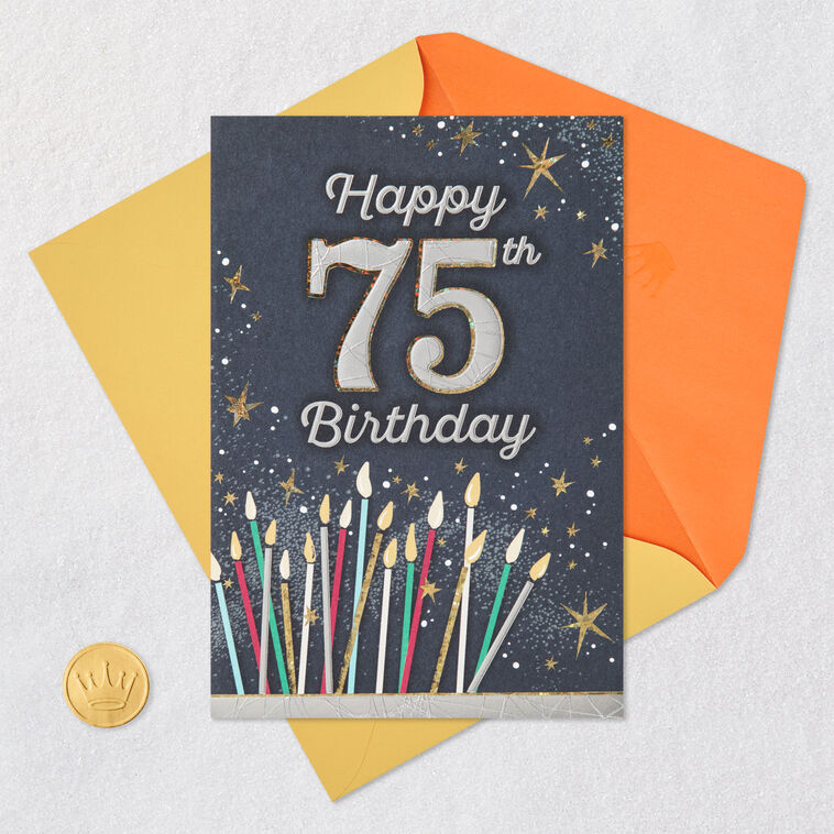 A Life Well-Lived Candles 75th Birthday Card - Greeting Cards | Hallmark a-life-well-lived-candles-75th-birthday-card-greeting-cards-hallmark
