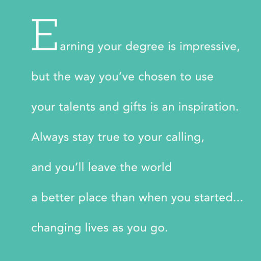 You're an Inspiration Ph.D. Graduation Card, 