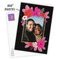 Pink Floral and Gold Frame Folded Photo Card, , large image number 2