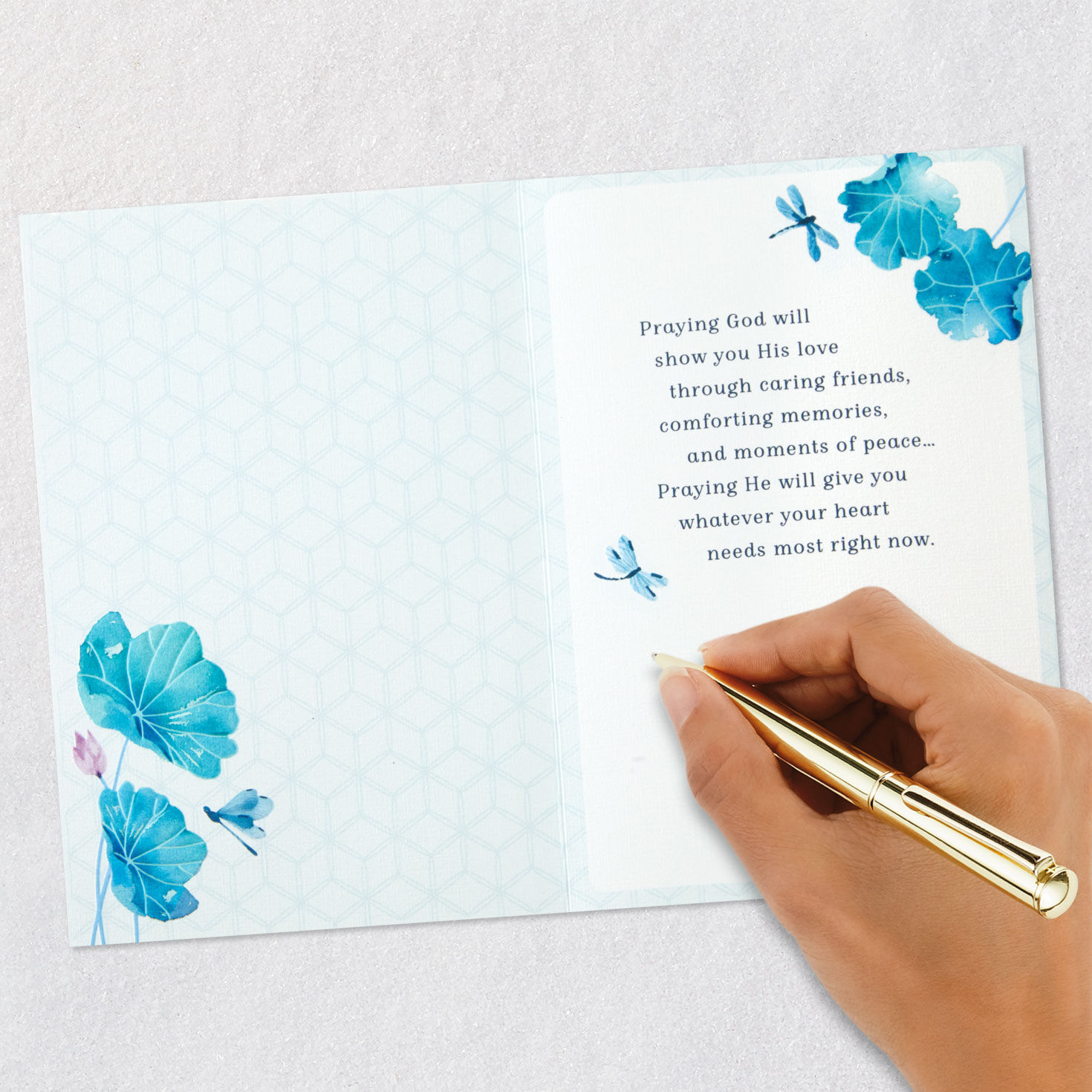 Peace, Comfort and Caring Religious Sympathy Card, , large image number 6