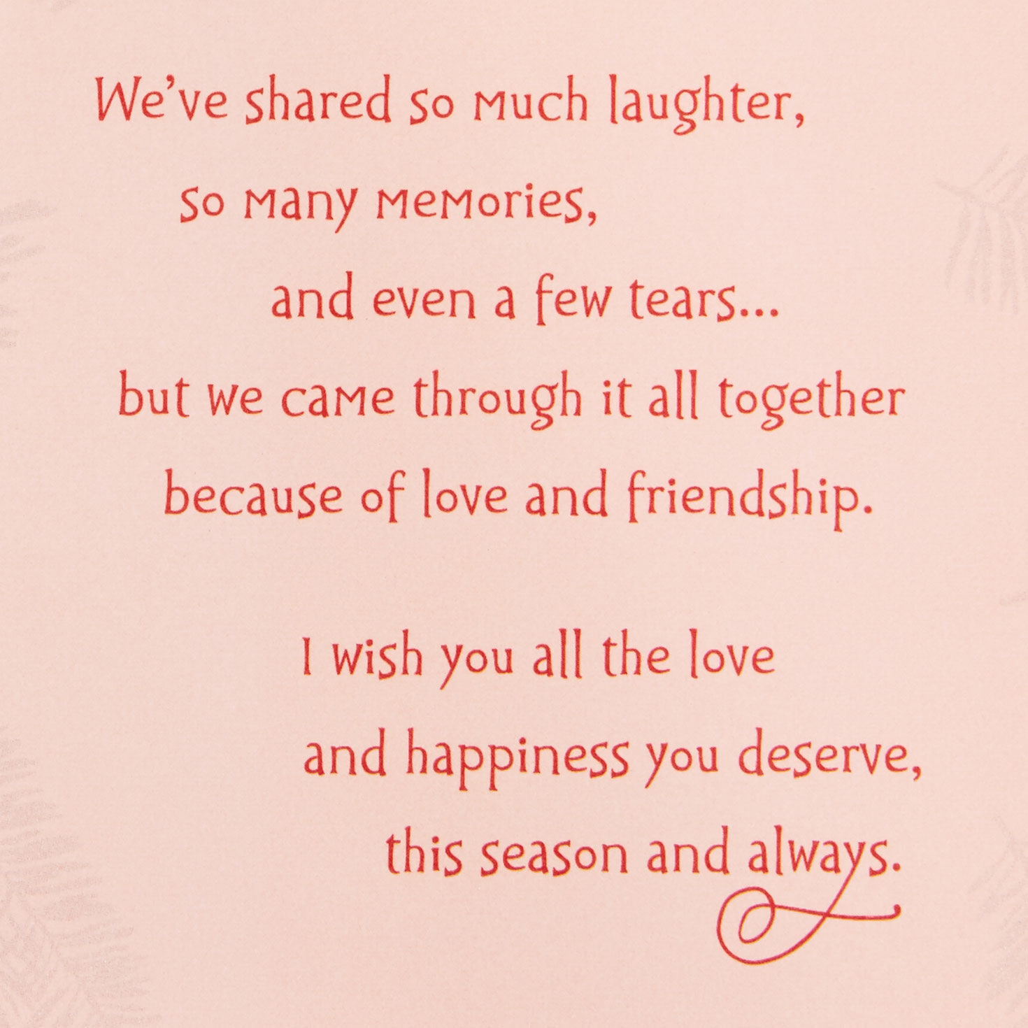 Pink Holiday Ornament Fabulous Friend Christmas Card Sentiment image number 2