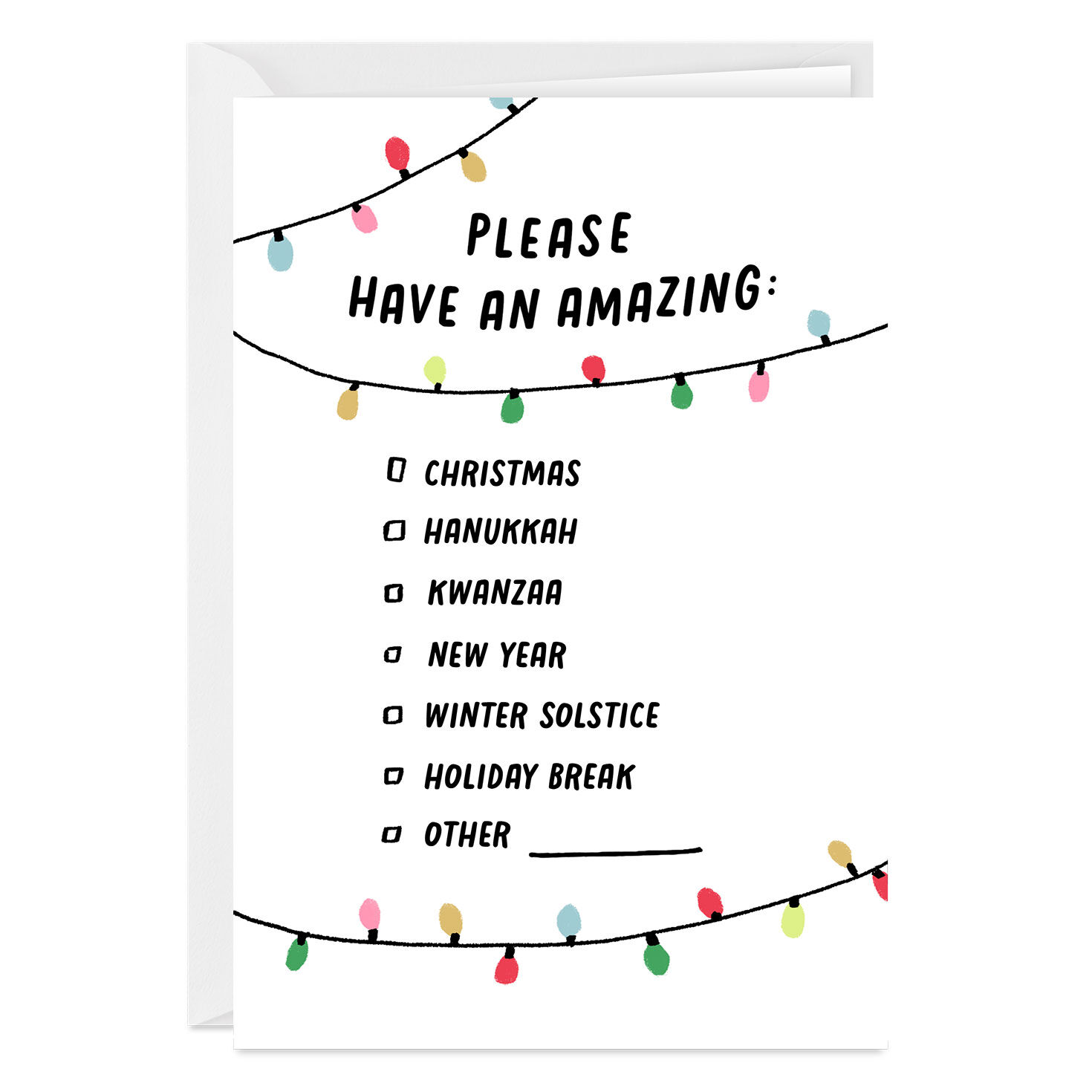 Choose a Wish Custom Holiday Card