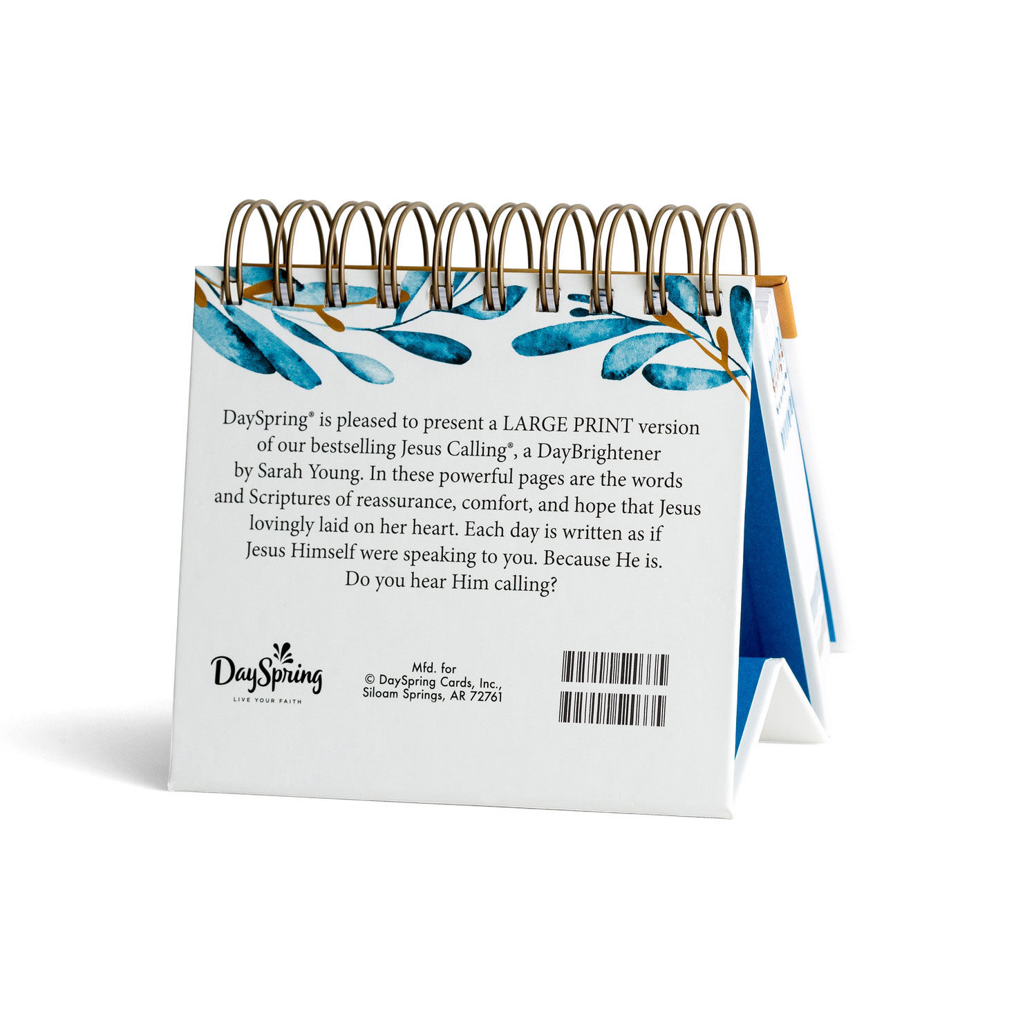 Jesus Calling Large Print Perpetual Calendar Back image number 2