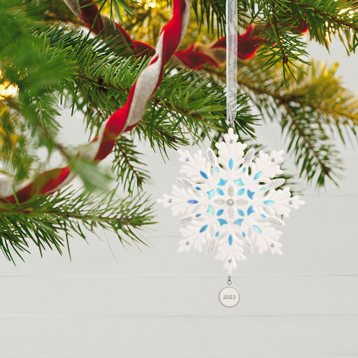 Snowflake 2023 Porcelain Ornament, 