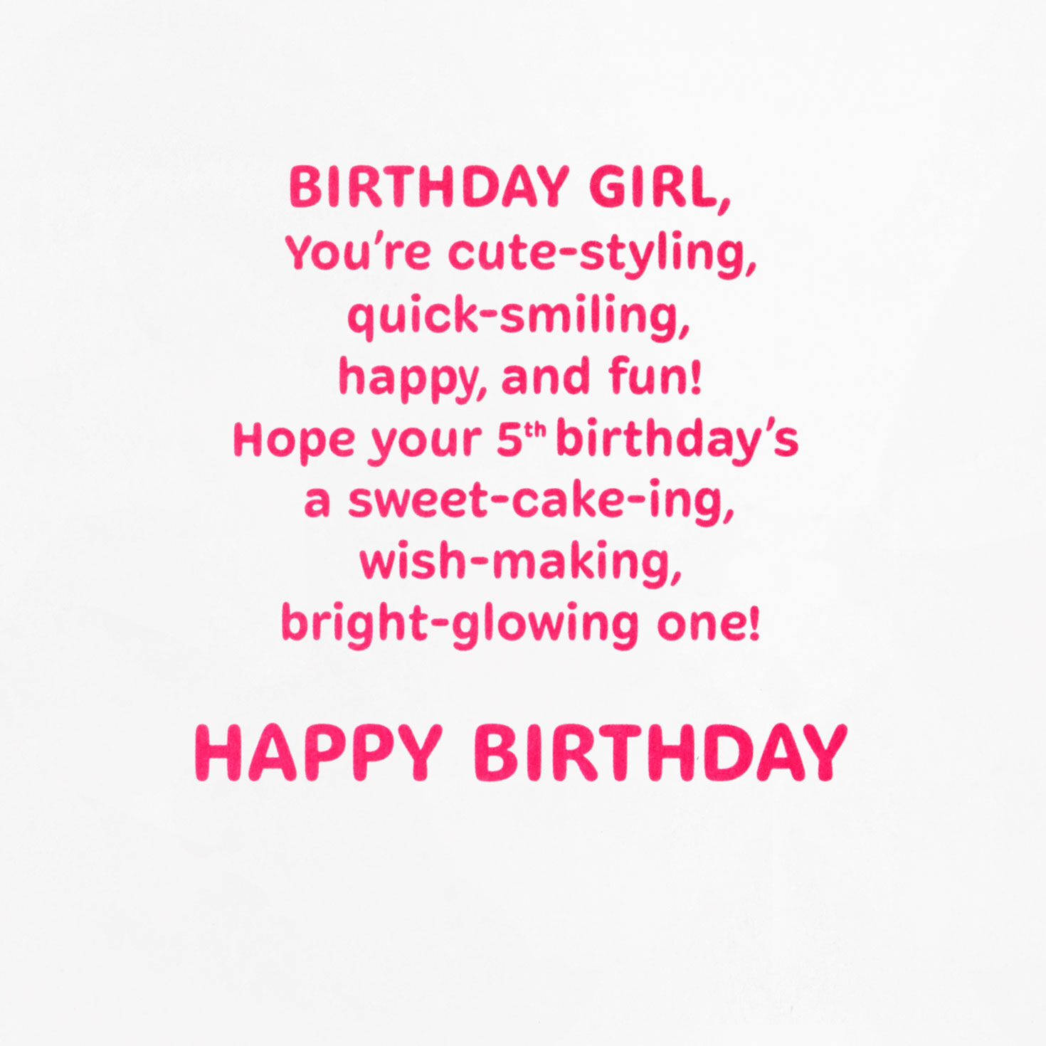Disney Minnie Mouse 5th Birthday Card for Her for only USD 6.59 | Hallmark
