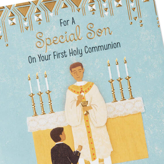 Son, God Will Always Be With You Religious First Communion Card, , large image number 5