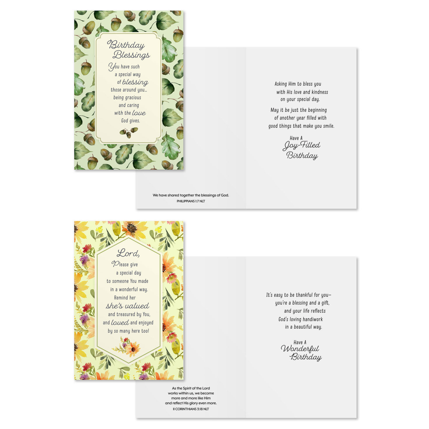 Floral DaySpring Birthday Cards Assortment Card Front with Sentiment image number 3