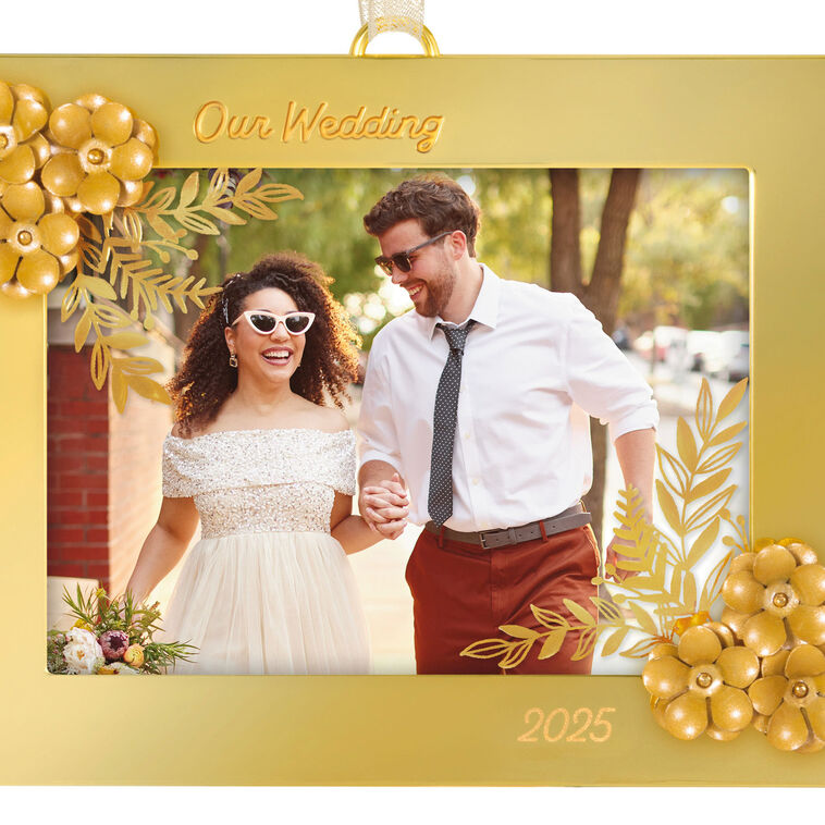 Our Wedding 2025 Photo Frame Metal Ornament, , large image number 4