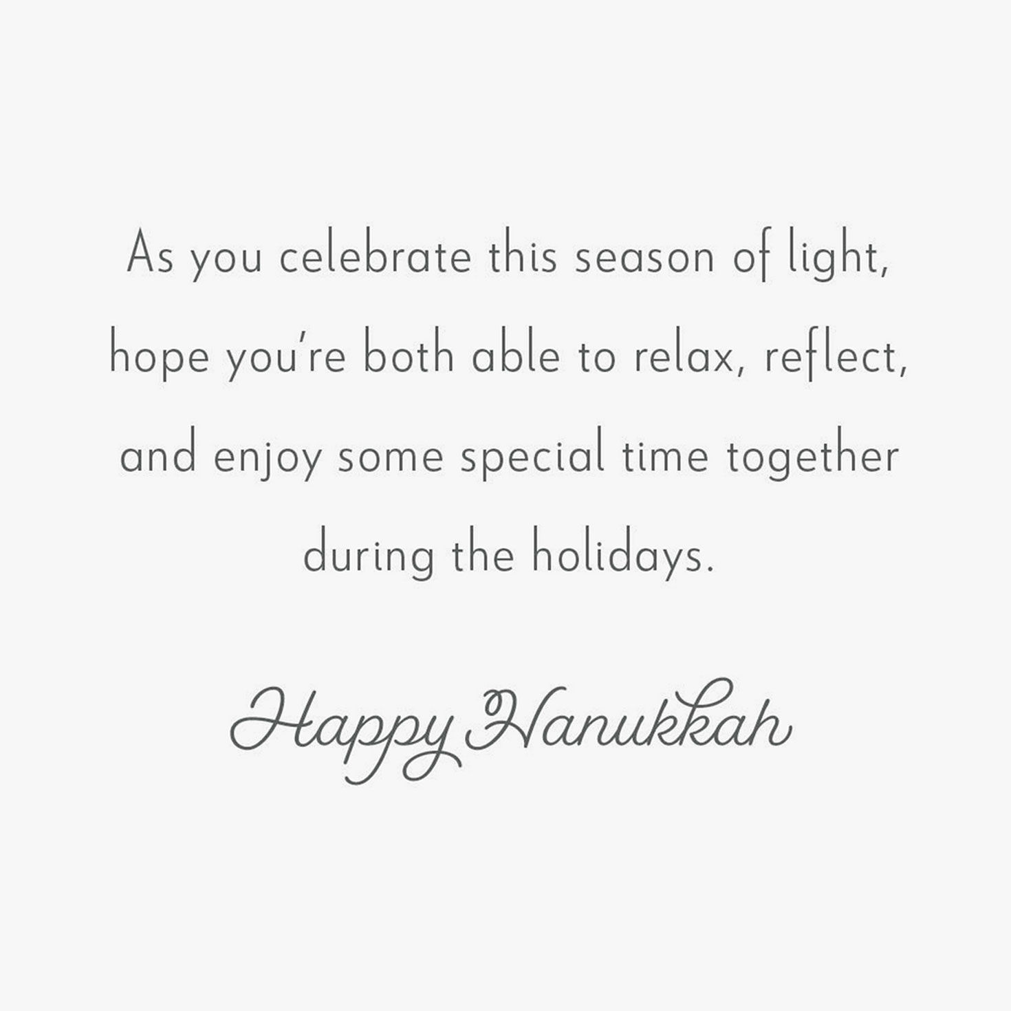 Star of David and Menorah Hanukkah Card for Both Sentiment image number 2