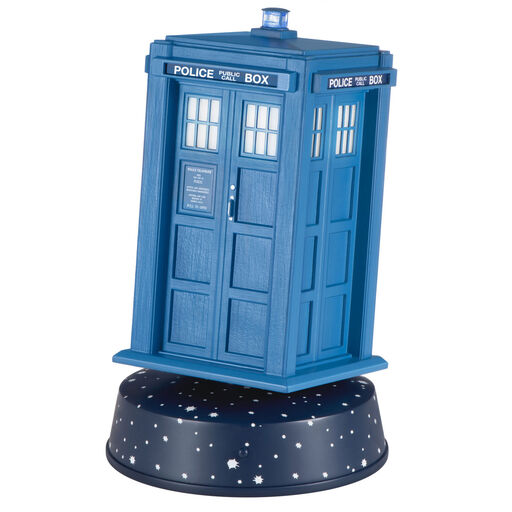 Doctor Who 60th Anniversary TARDIS Tabletop Decoration With Light, Sound and Motion, 