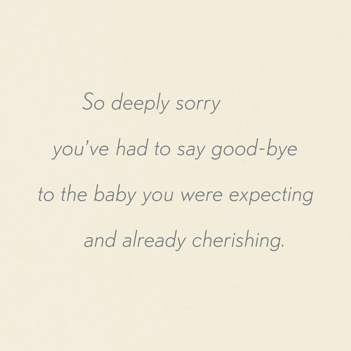 Abstract Watercolor Sympathy Card for Loss of Baby Sentiment image number 2