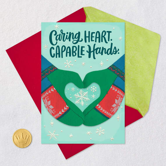 Caring Heart, Capable Hands Christmas Card for Care Provider, , large image number 5