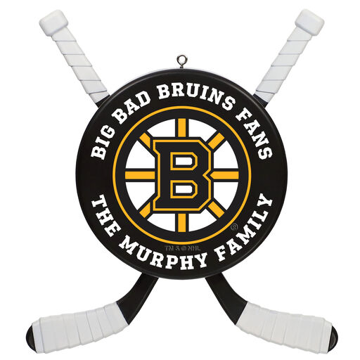 NHL Hockey Personalized Ornament, Boston Bruins®, 