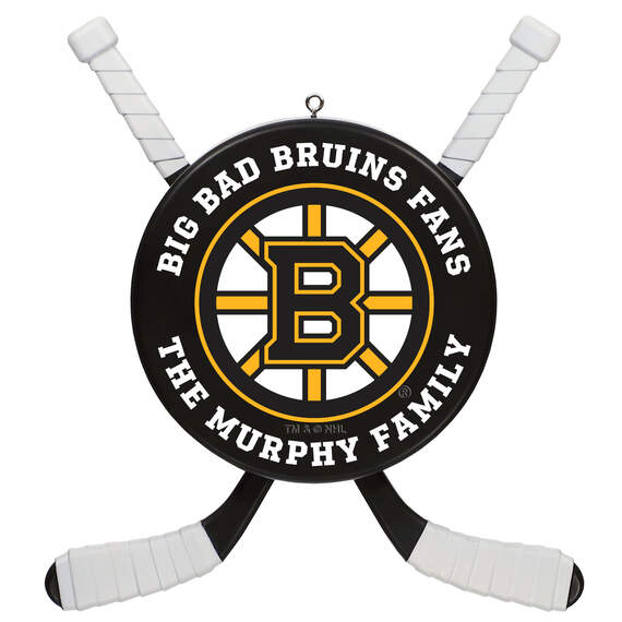NHL Hockey Personalized Ornament, Boston Bruins®, , large image number 1