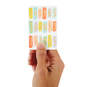 3.25" Mini Gold Letters on Color Blocks Blank Thank-You Card, , large image number 1
